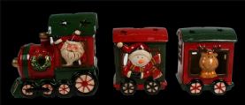 Large 3 Piece Enchanted Christmas Train With Led Lights